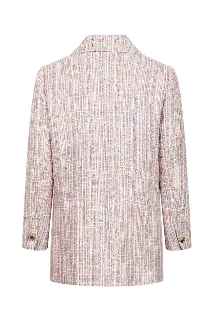 Mix Pink tweed coat